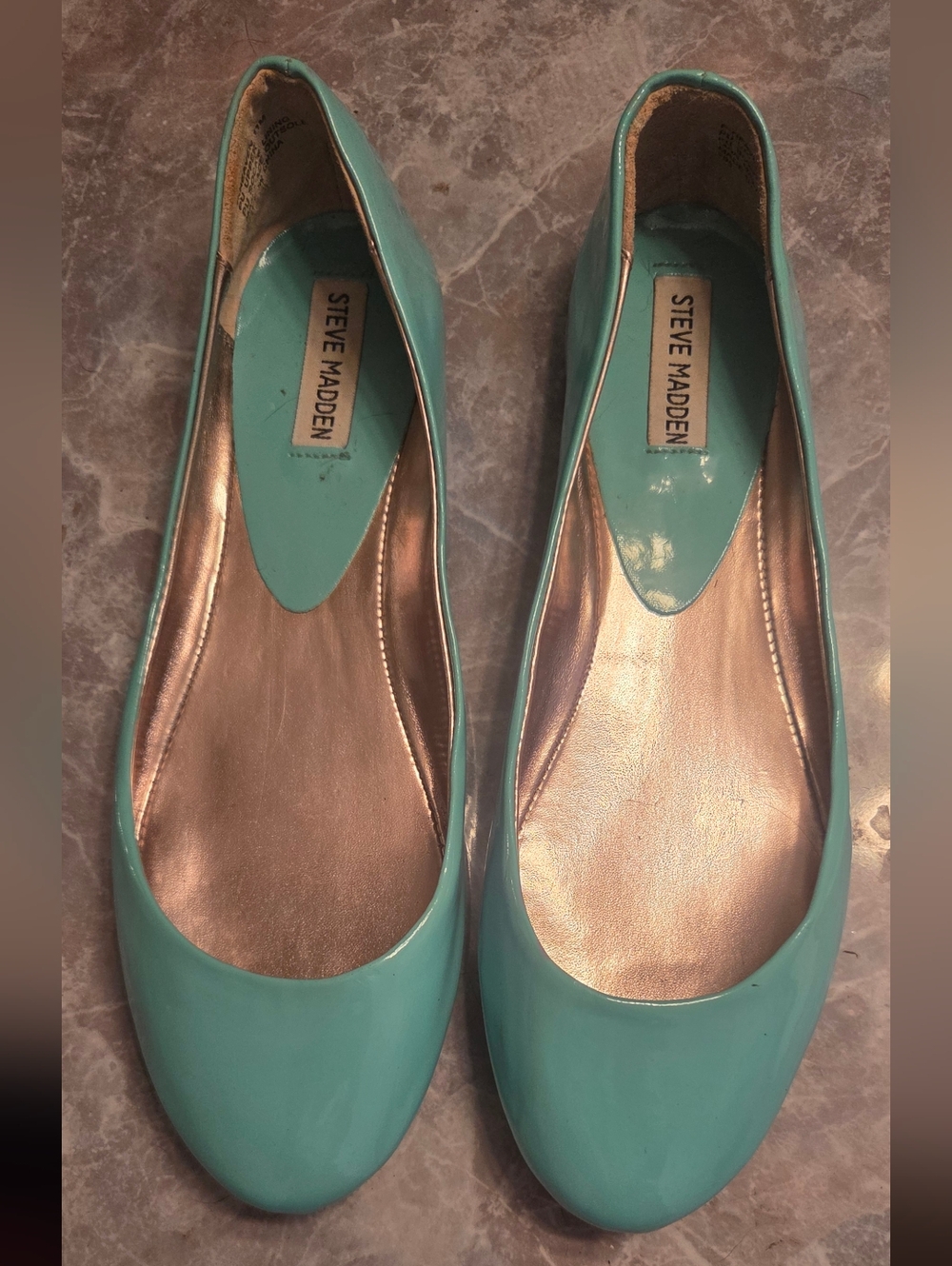 Steve Madden Mint Green Patent Ballet Flats